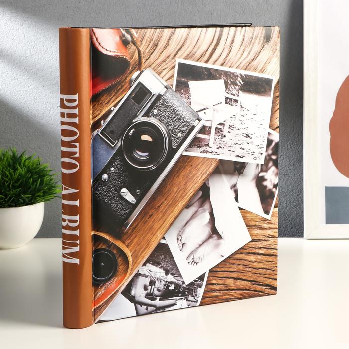 Фотоальбом магнитный на 20 листов "Винтажный фотоаппарат" 29х24,5х2,5 см
