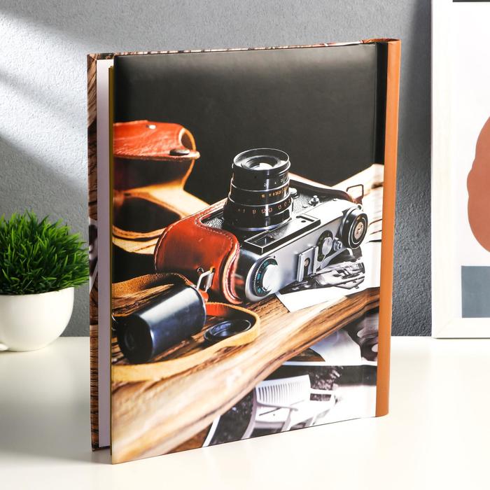 Фотоальбом магнитный на 20 листов "Винтажный фотоаппарат" 29х24,5х2,5 см