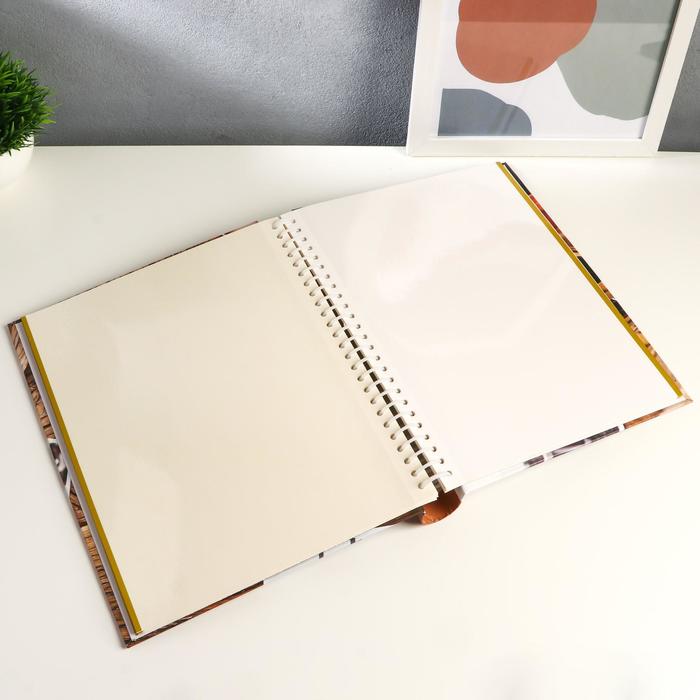 Фотоальбом магнитный на 20 листов "Винтажный фотоаппарат" 29х24,5х2,5 см