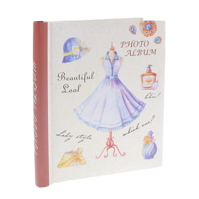 Фотоальбом магнитный на 20 листов "Платье 50-х годов" 29х24,5х2,5 см