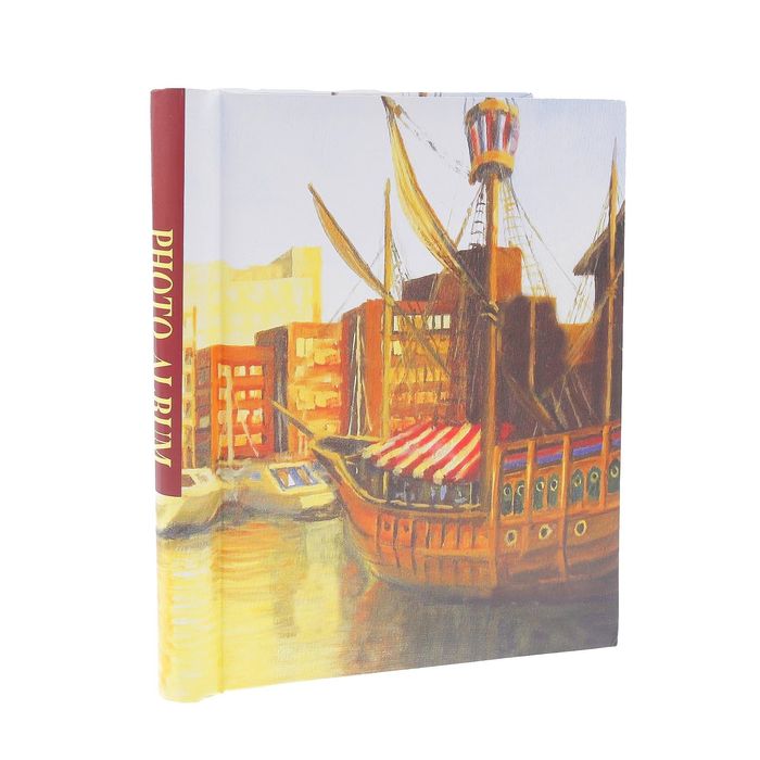 Фотоальбом магнитный на 20 листов "Корабль в гавани" 29х24,5х2,5 см
