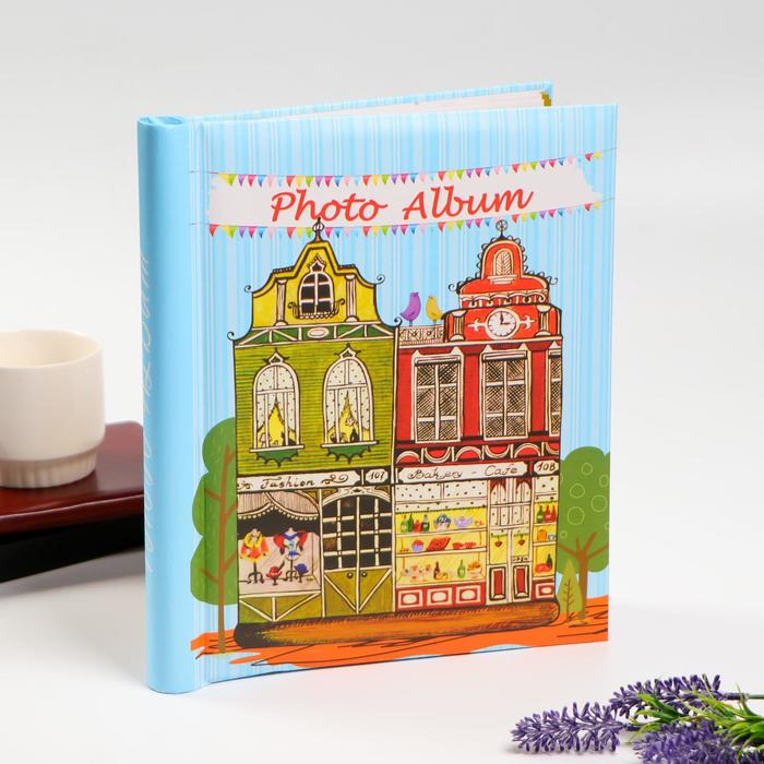 Фотоальбом магнитный на 20 листов "Красочные домики" 29х24,5х2,5 см