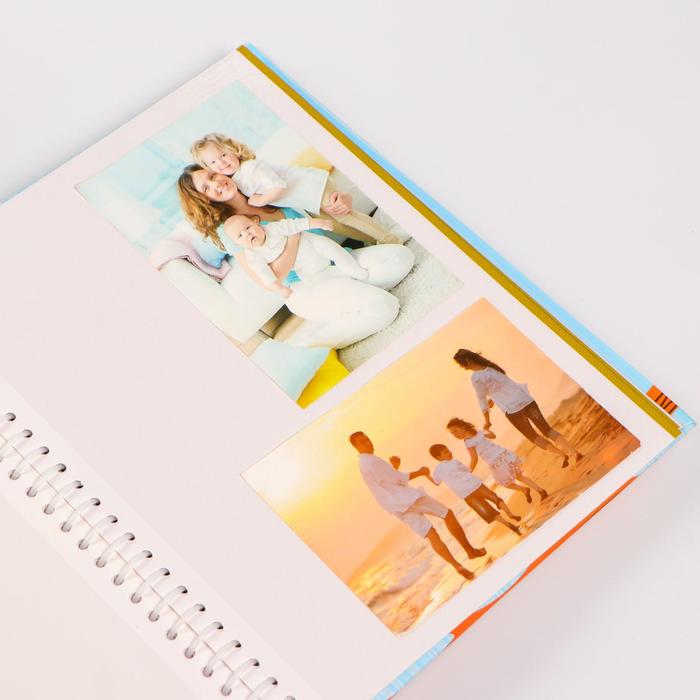 Фотоальбом магнитный на 20 листов "Красочные домики" 29х24,5х2,5 см