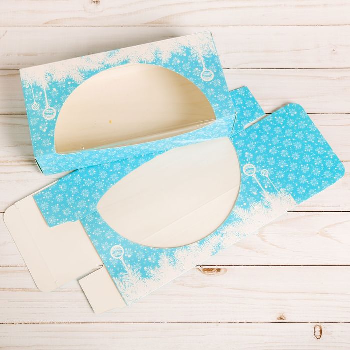 Коробочка для пончиков «Новогоднее волшебство», 10 х 20 х 5 см