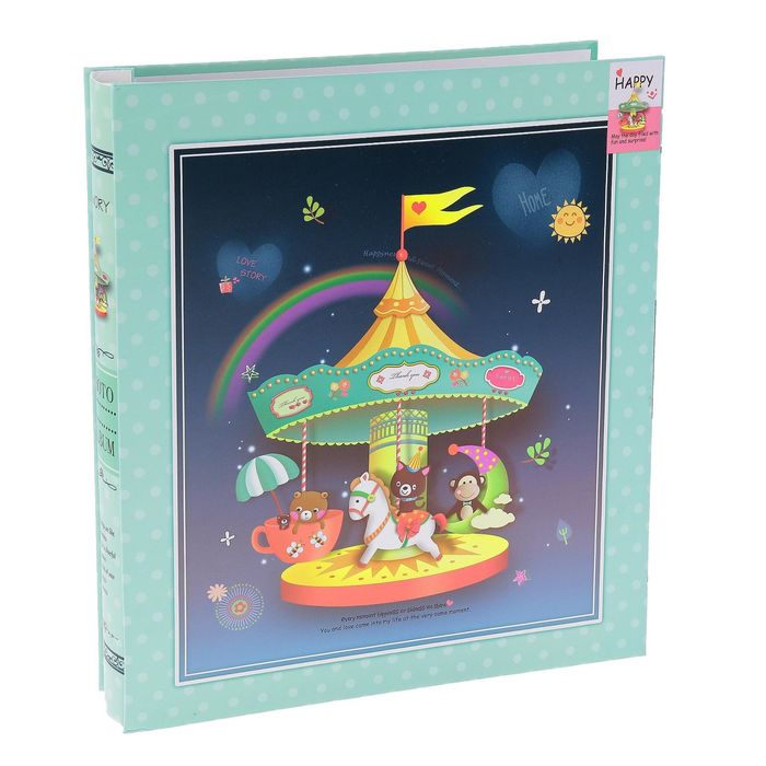 Фотоальбом магнитный 20 листов "Парк развлечений" в коробке МИКС 34х31х5,5 см