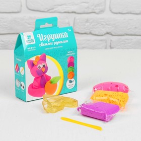 

Игрушка из массы для лепки «Кошечка» + глазки, стека