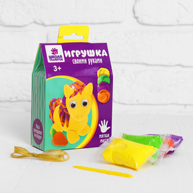 

Игрушка из массы для лепки «Пони» + глазки, стека