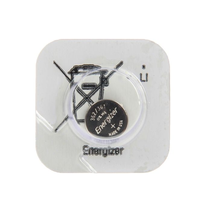 Батарейка цинковая Energizer Silver Oxide,362/361(SR721W,SR721SW)-1BL,для часов,блистер,1шт