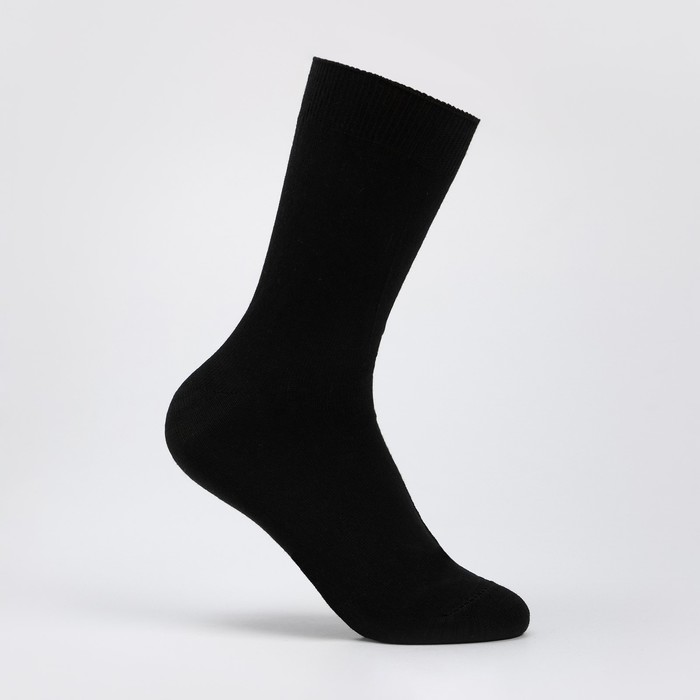 Носки мужские, цвет чёрный, размер 31 носки мужские размер 31 цвет темно серый