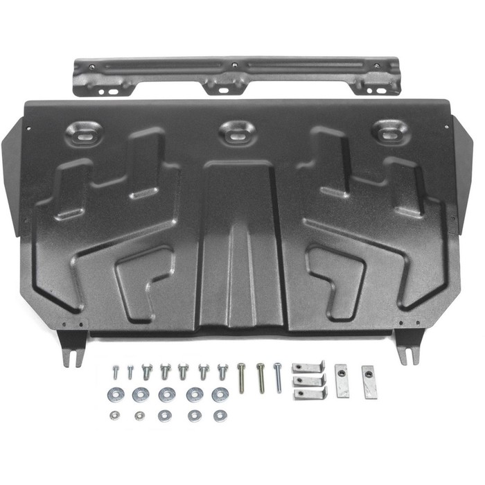 Защита картера и КПП АвтоБРОНЯ для Mazda 6 (V - 2.0; 2.5) 2012-2015, крепеж в комплекте, сталь, 2 мм, 111.03823.1