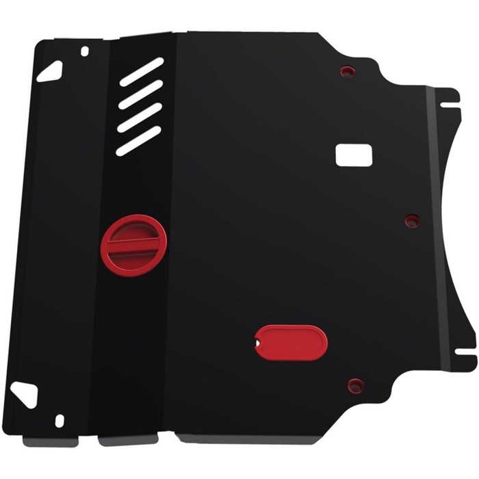 Защита картера и КПП АвтоБРОНЯ для Mazda Demio 2002-2007, крепеж в комплекте, сталь, 2 мм, 111.03809.1