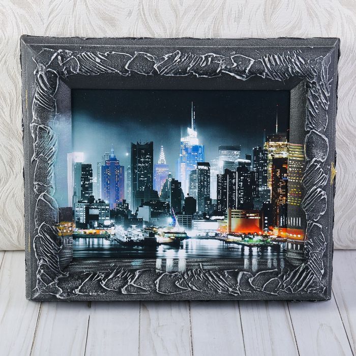 Ключница  "Ночной город" 29х34 см