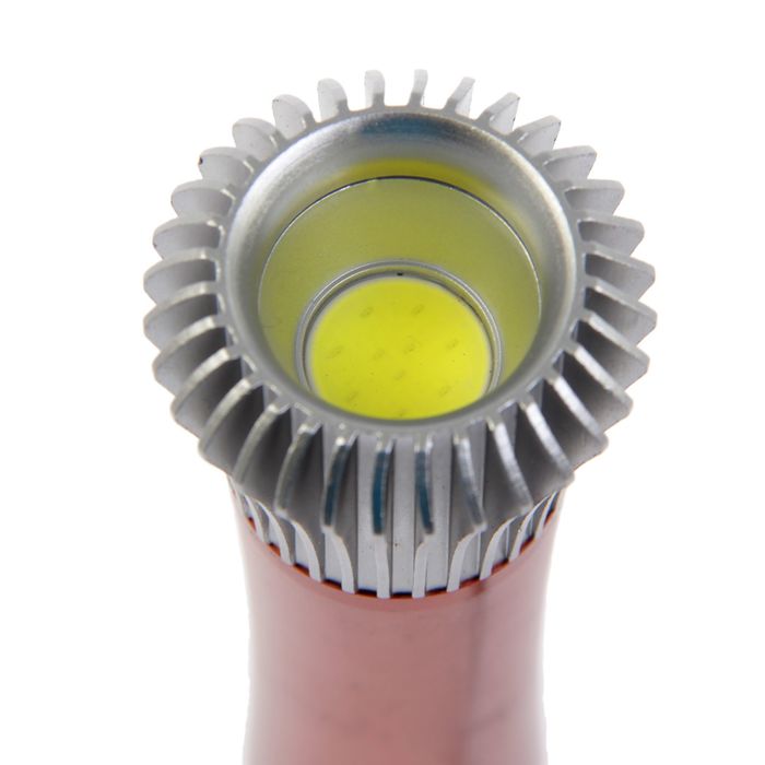 Фонарик ручной, COB лента, ребристый, 3 ААА, микс, 11х3.5х3.5 см