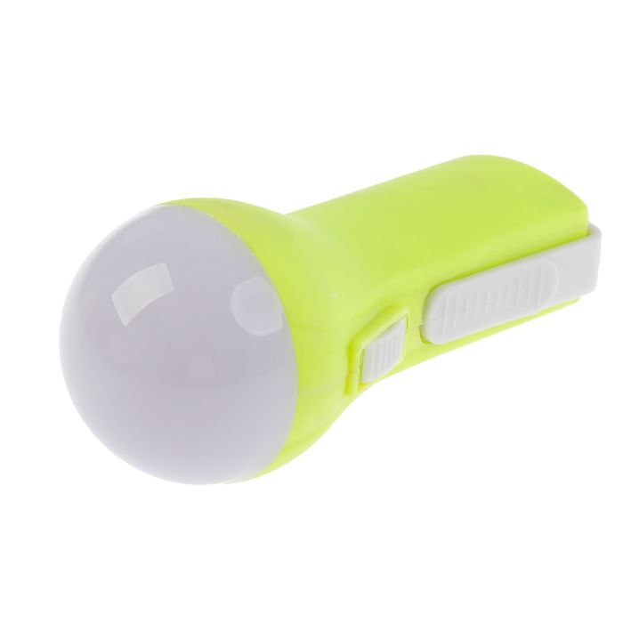 Фонарик «Лампочка», выдвижная ручка, 1 АА, микс, 10.5х5 см