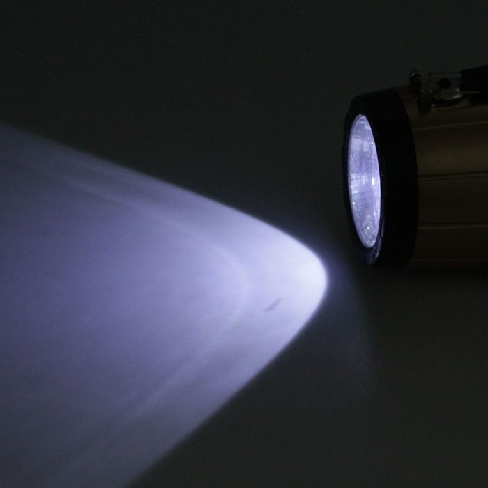 Фонарик 220 В, 2 режима, солнечная батарея, микс, 16.5х10 см