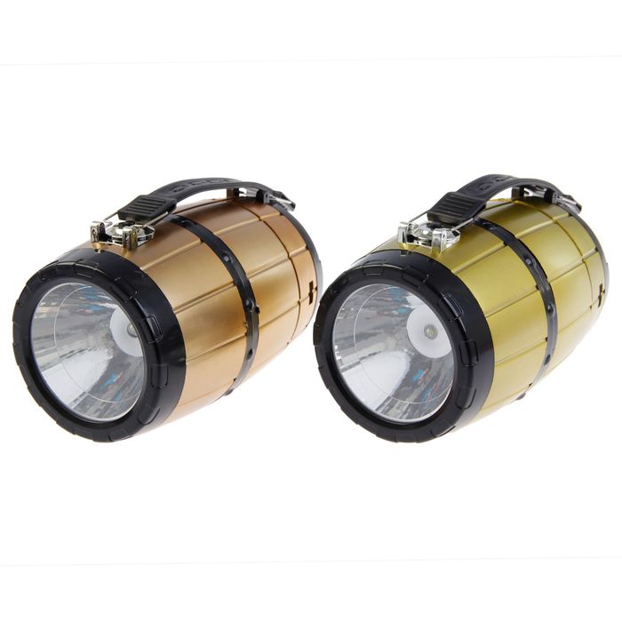 Фонарик 220 В, 2 режима, солнечная батарея, микс, 16.5х10 см