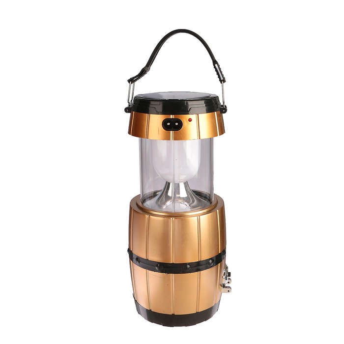 Фонарик 220 В, 2 режима, солнечная батарея, микс, 16.5х10 см