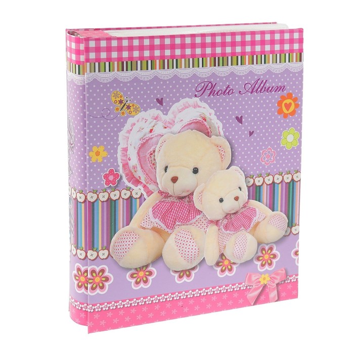 Фотоальбом на 200 фото 10х15 см "Мягкие игрушки" в коробке МИКС 25,5х20,5х5 см