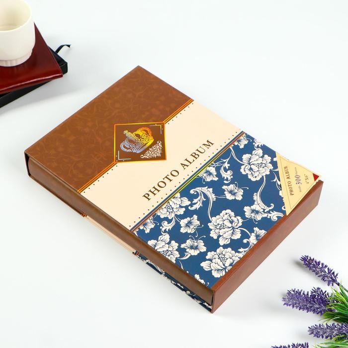 Фотоальбом на 300 фото 13х18 см "Коронация" в коробке МИКС 33,5х23,5х5 см