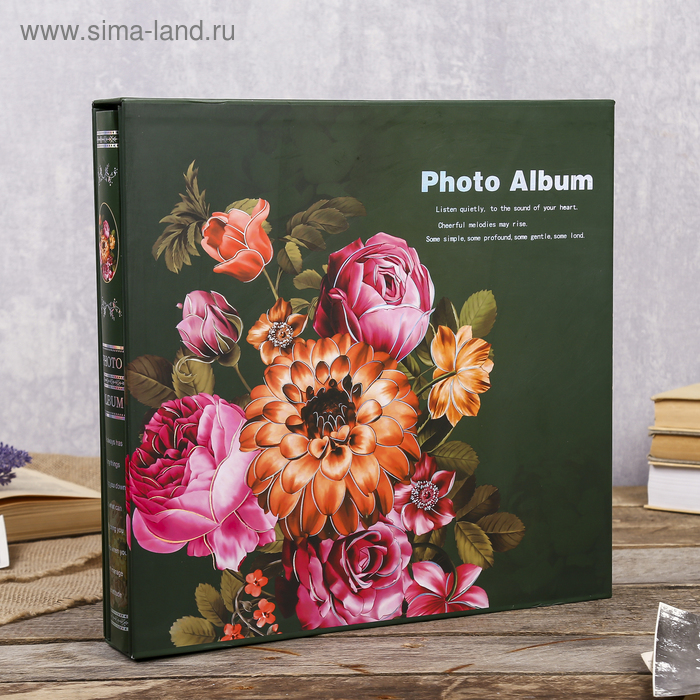 

Фотоальбом на 600 фото 10х15 см "Королевские пионы" в коробке МИКС 33,5х33,5х5,8 см