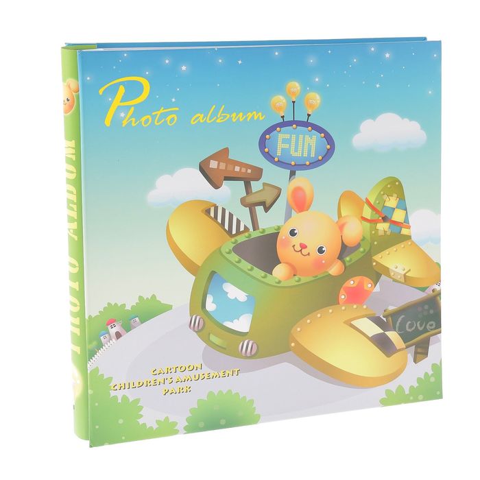 Фотоальбом на 500 фото:10х15 см "Зверюшка" в коробке МИКС 33х34х6 см