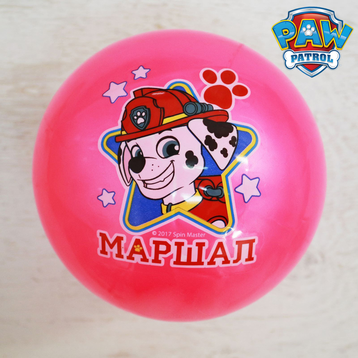 Щенячий патруль. Мяч детский "МАРШАЛ" 22 см, 60 гр, цвета МИКС