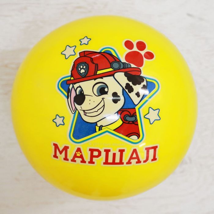 Щенячий патруль. Мяч детский "МАРШАЛ" 22 см, 60 гр, цвета МИКС
