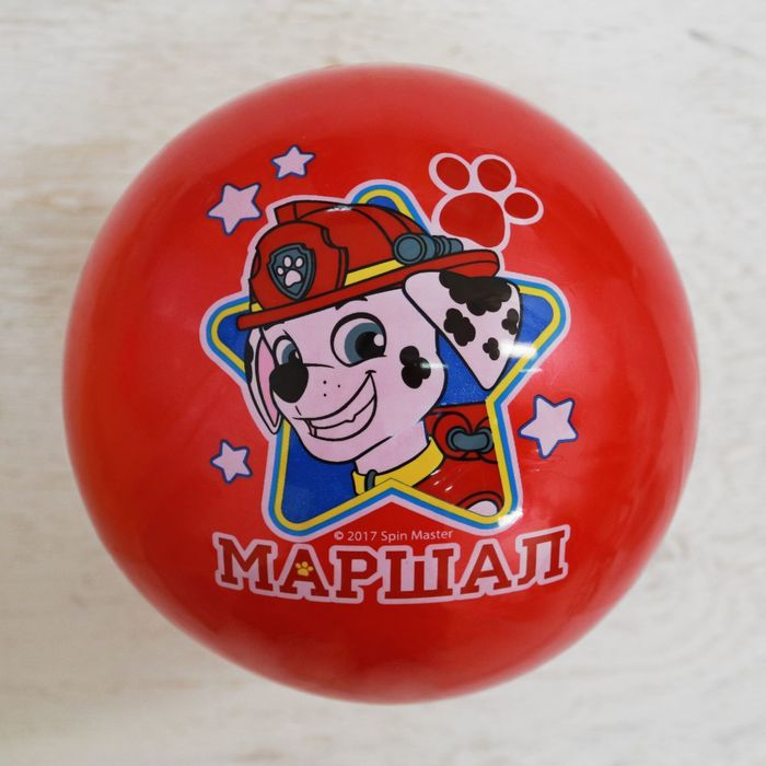 Щенячий патруль. Мяч детский "МАРШАЛ" 22 см, 60 гр, цвета МИКС