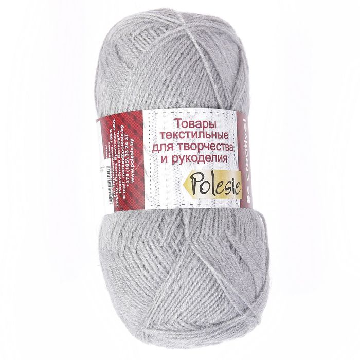 Пряжа "Престиж" 30% шерсть, 70% ПАН 400м/100гр (Серый)