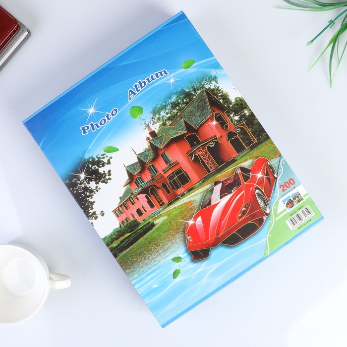 Фотоальбом на 200 фото 13х18 см "Загородная жизнь" в коробке МИКС 29,5х23х5,5 см