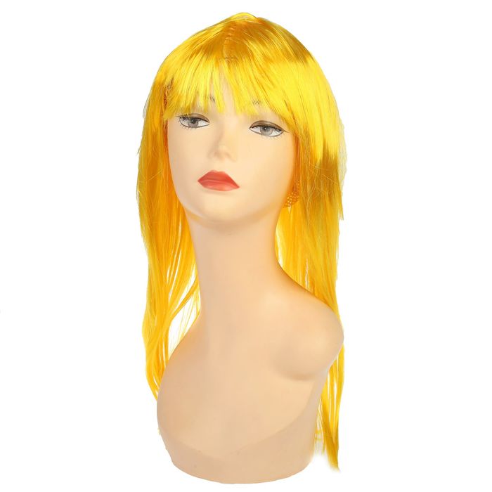 Карнавальный парик "Красотка", цвет желтый