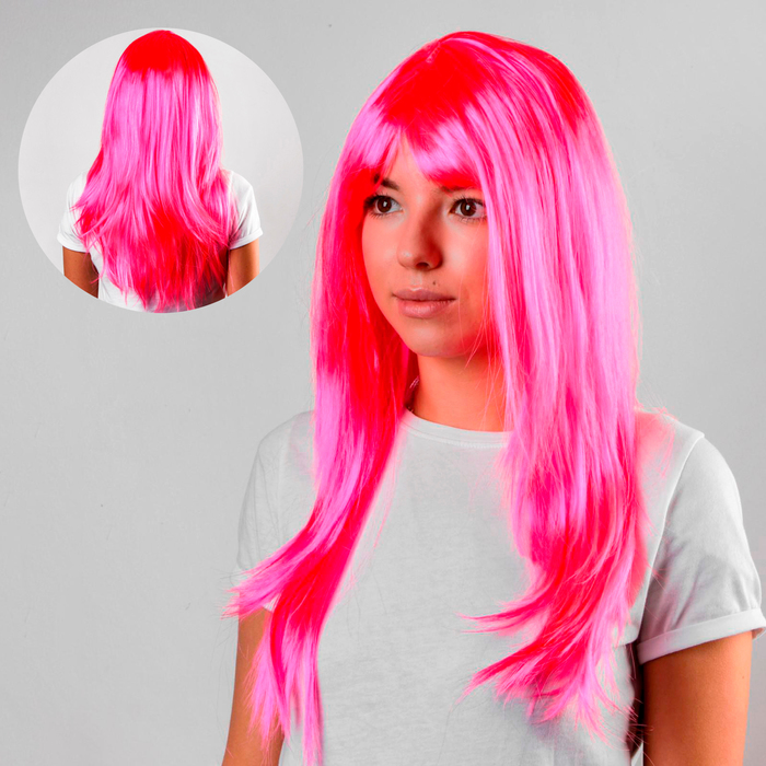 Карнавальный парик «Красотка», цвет розовый