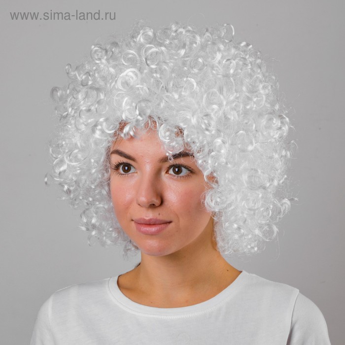 Карнавальный парик «Кудряшки», цвет белый
