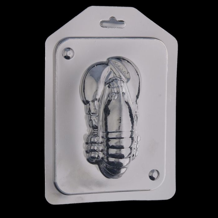 Пластиковая форма для мыла "Рак" 9х4,5 см