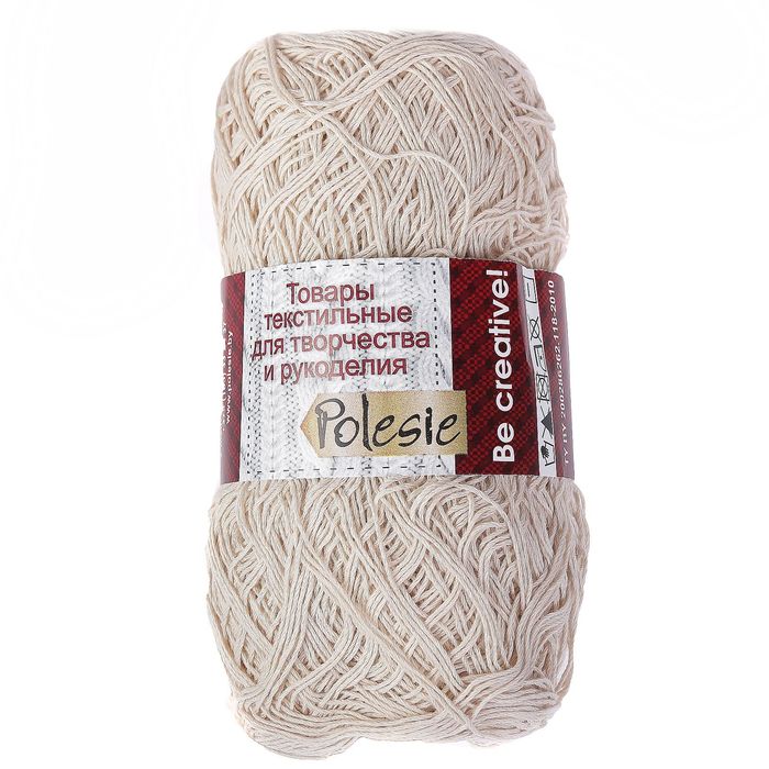 Пряжа "Машенька" 100% хлопок 500м/100гр (Крем-брюле)
