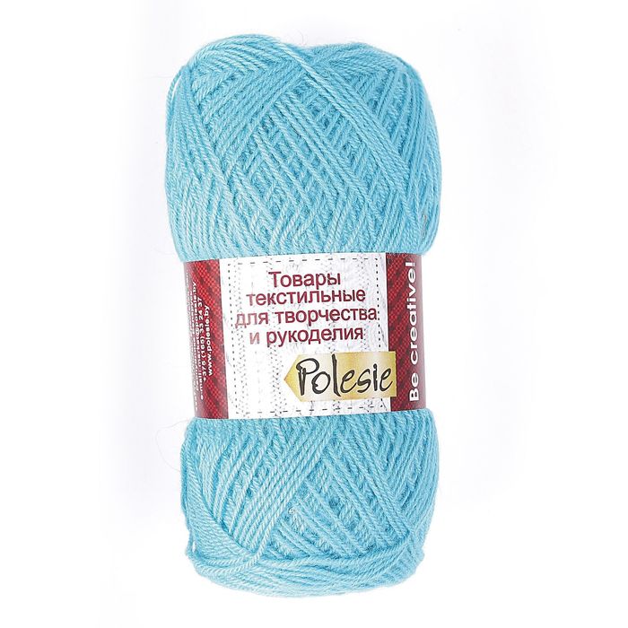 Пряжа "Зимняя" 50% шерсть, 50% ПАН 345м/100гр (бирюза)