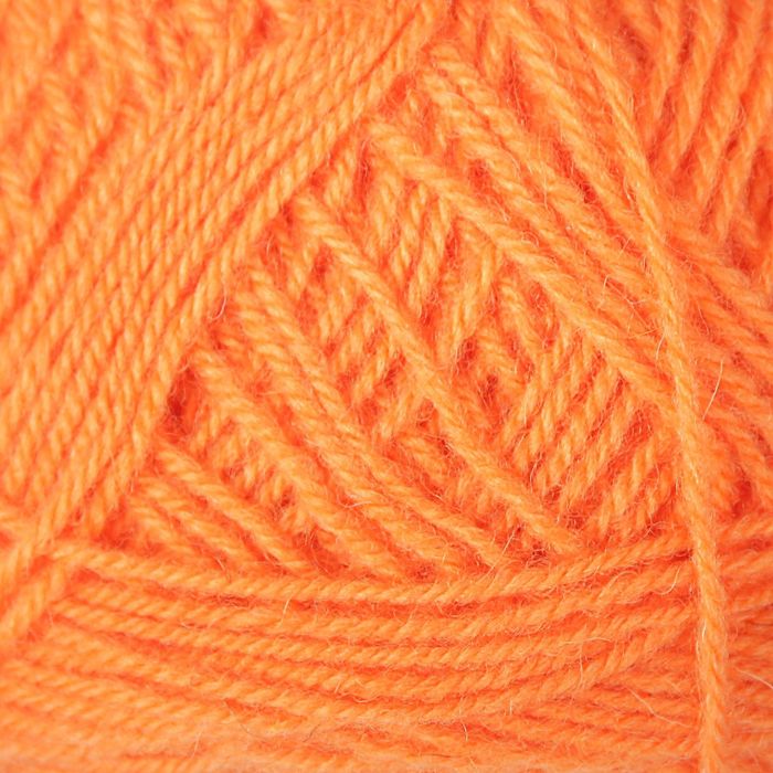 Пряжа "Зимняя" 50% шерсть, 50% ПАН 345м/100гр (Кр.оранжевый)