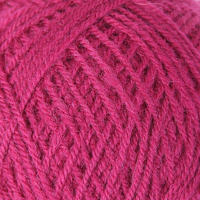 Пряжа "Зимняя" 50% шерсть, 50% ПАН 345м/100гр (Ягодный)