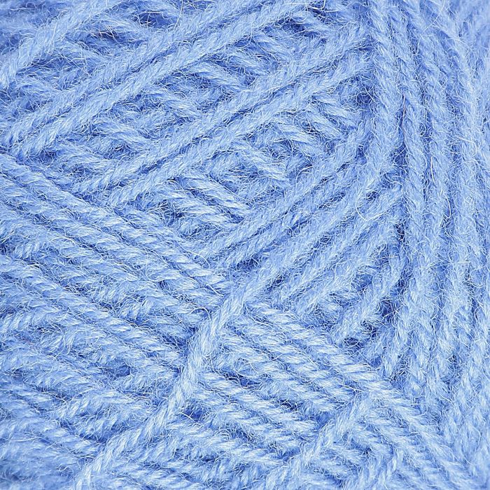 Пряжа "Зимняя" 50% шерсть, 50% ПАН 345м/100гр (Синий дождь)