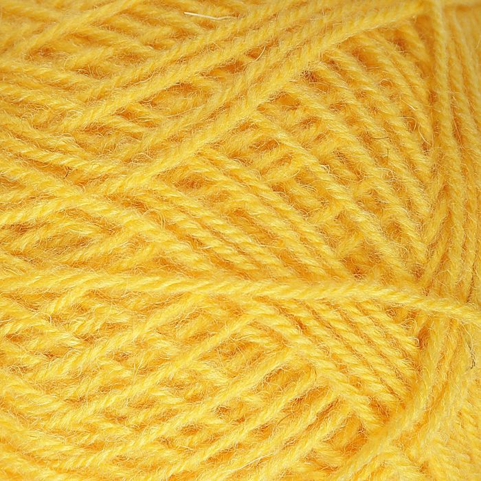 Пряжа "Зимняя" 50% шерсть, 50% ПАН 345м/100гр (желток)