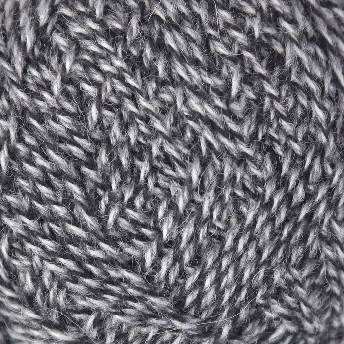 Пряжа "Зимняя" 50% шерсть, 50% ПАН 345м/100гр (серебристый+шифер+чёрный)