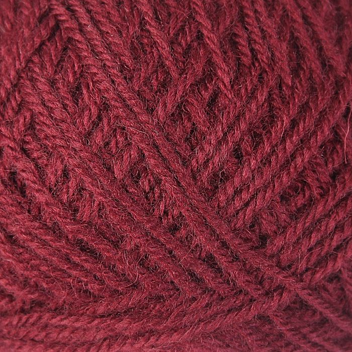 Пряжа "Зимняя" 50% шерсть, 50% ПАН 345м/100гр (Св. бордовый)