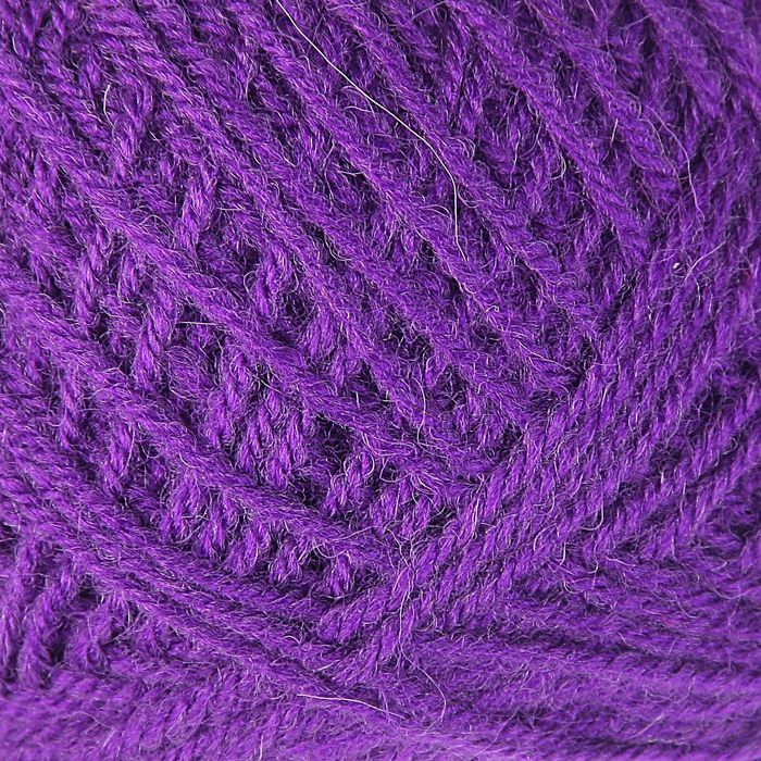 Пряжа "Зимняя" 50% шерсть, 50% ПАН 345м/100гр (фиолет)