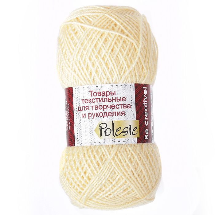 Пряжа "Зимняя" 50% шерсть, 50% ПАН 345м/100гр (Шампанское)