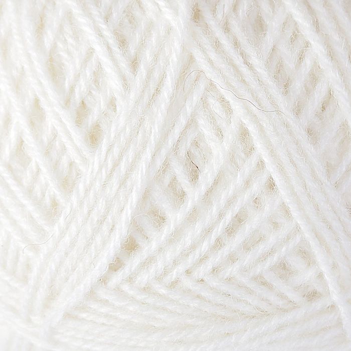 Пряжа "Зимняя" 50% шерсть, 50% ПАН 345м/100гр (Снежок)