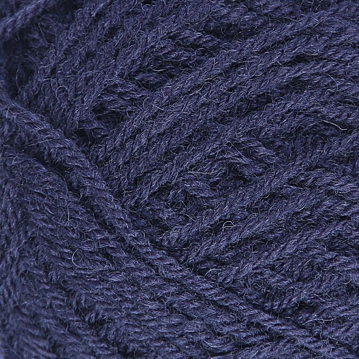 Пряжа "Зимняя" 50% шерсть, 50% ПАН 345м/100гр (М. синий)