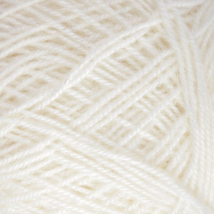Пряжа "Зимняя" 50% шерсть, 50% ПАН 345м/100гр (Белый)