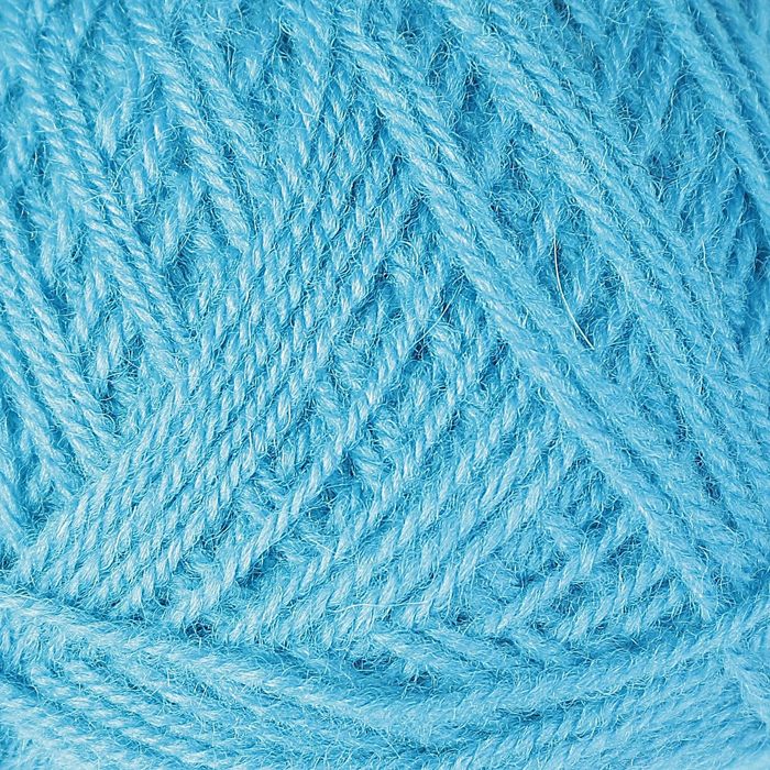 Пряжа "Зимняя" 50% шерсть, 50% ПАН 345м/100гр (Темная бирюза)