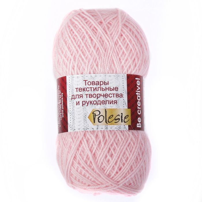 Пряжа "Зимняя" 50% шерсть, 50% ПАН 345м/100гр (Св. бегония)