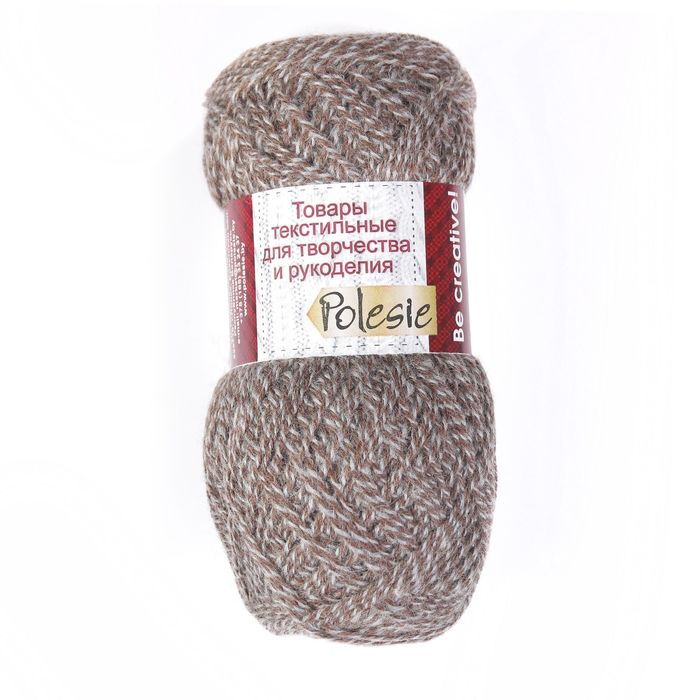 Пряжа "Престиж" 30% шерсть, 70% ПАН 400м/100гр (Кофе+табачный дым)